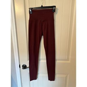Aerie Offline OG Original High Rise Maroon Women’s Leggings Size XS